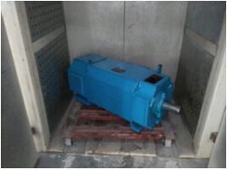 各項(xiàng)檢測(cè)完成等待出廠(chǎng)的電機(jī)